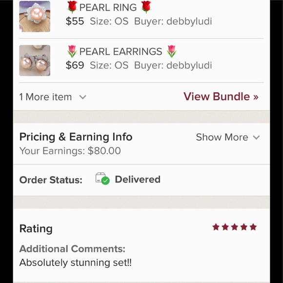 🌺PEARL EARRINGS 🌺 - Picture 6 of 7